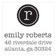 Emily Square Address Labels Image 2 of 3